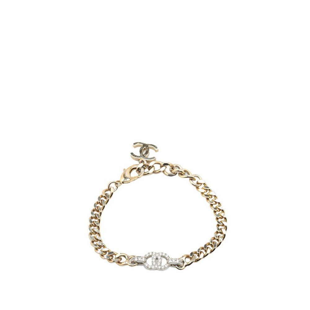 CHANEL Authentic Silver Logo Charm Bracelet - Picture 1 of 7